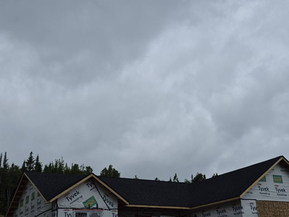 Completed roofing project